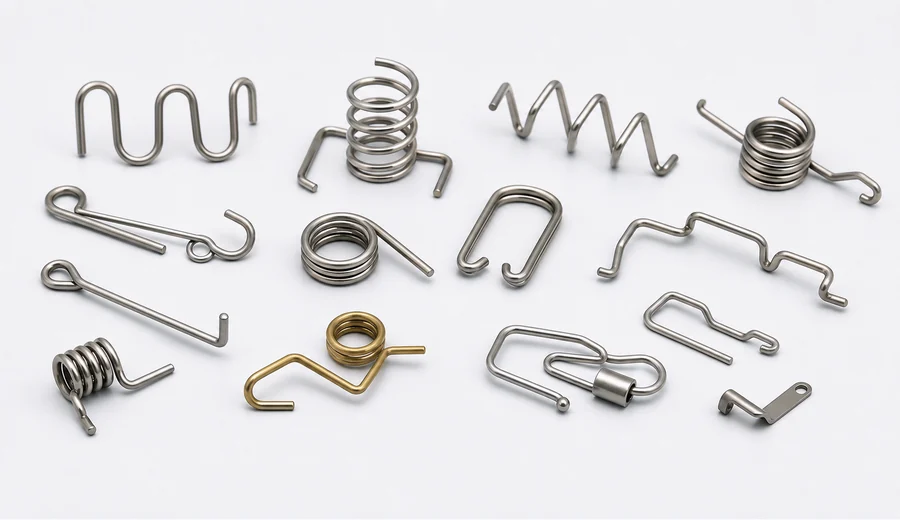 Special shaped springs and custom formed spring parts