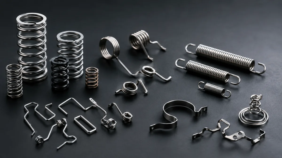 Precision springs in different materials and finishes